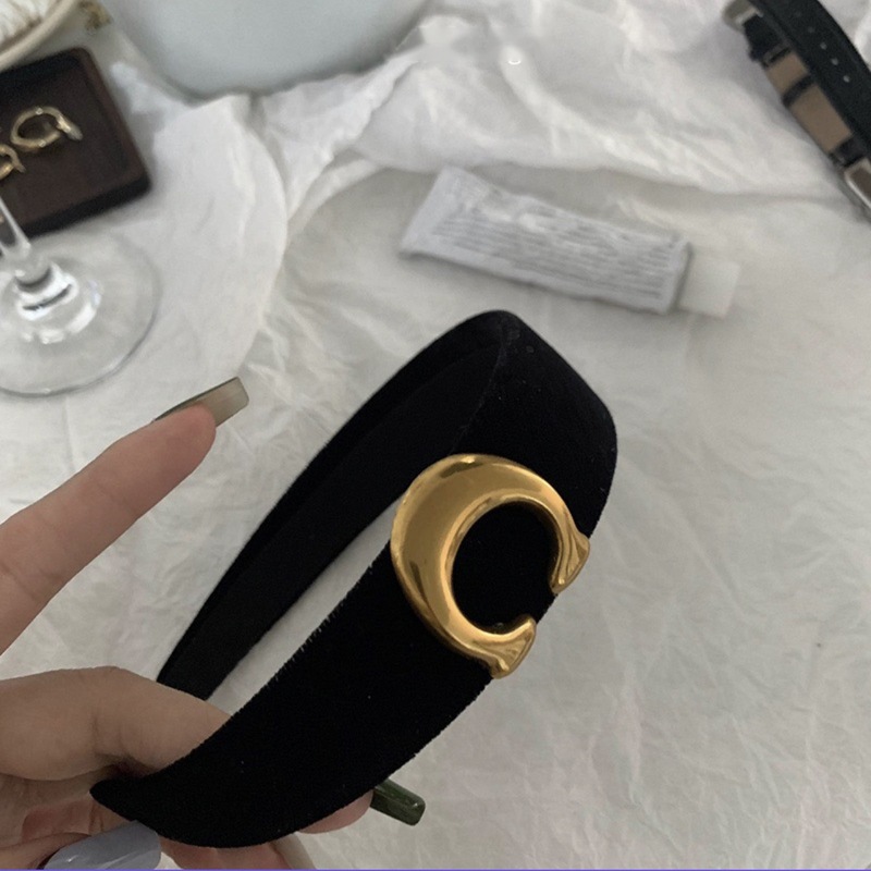 法式丝绒高级感发箍女外出简约气质发卡韩国头箍发夹发圈边夹发饰|undefined