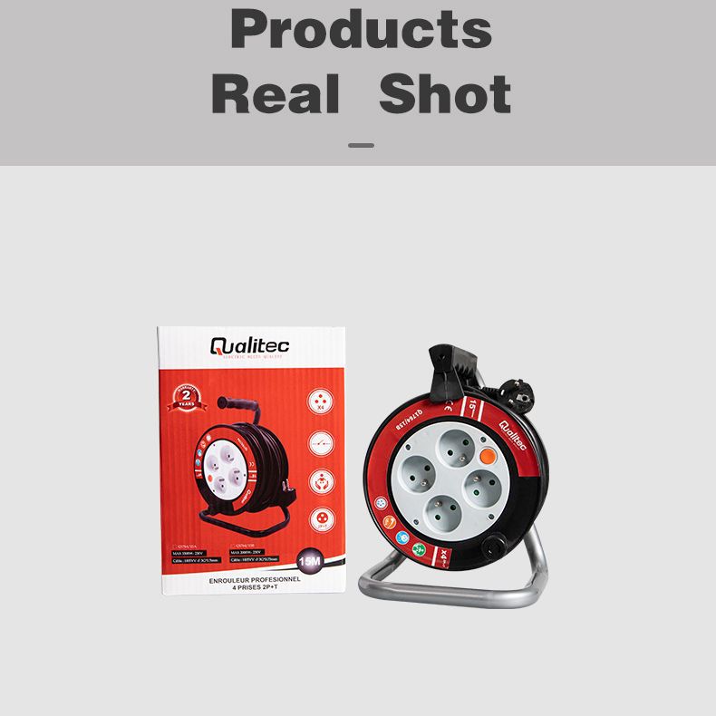 15米线法式卷盘家用接线插座长短可调节接电插座