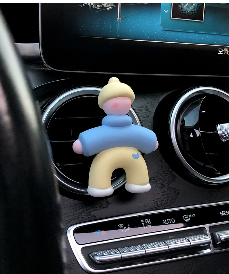 2025 New Villain Car Aromatherapy Car Perfume Air Vent Decoration Diffusing Stone Car Interior Ornament for Women
