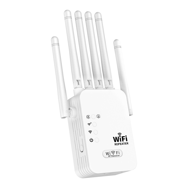 Nuevo amplificador de señal de repetidor wifi de seis antenas 300M amplificador de fábrica para uso doméstico a través de la pared