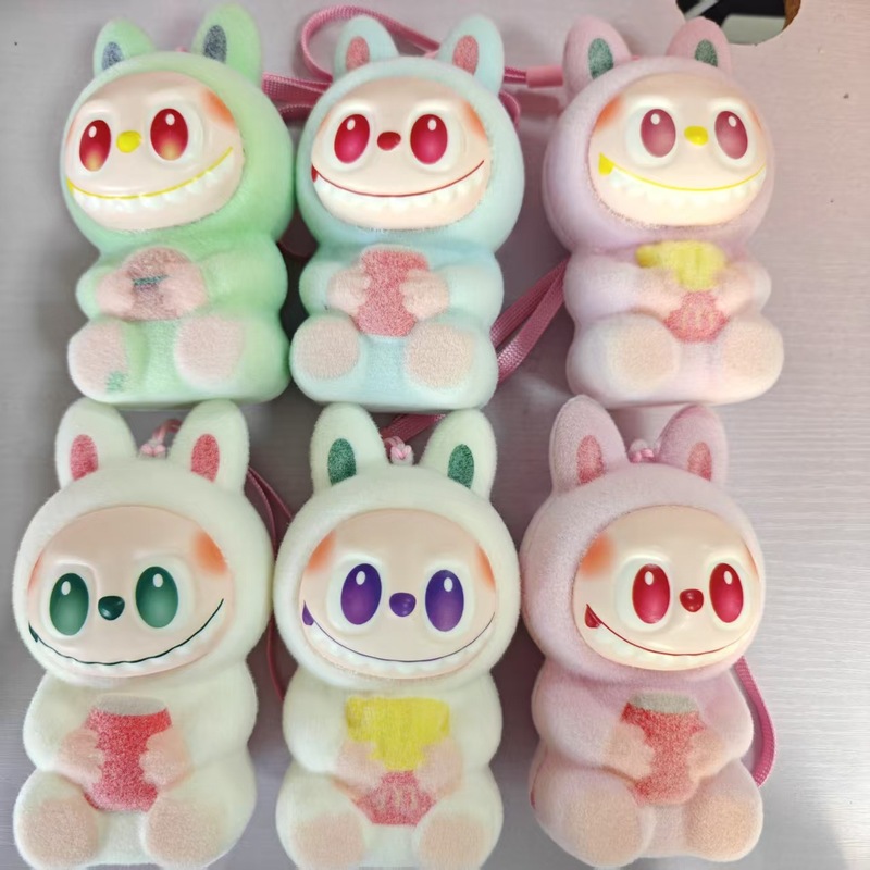 漫画ラブブース人気のクレーンゲームペンダントウサギぬいぐるみピンチ人形小さなギフトピンチ人形|undefined