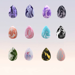 New Product Salmon Cosmetic Egg Ultra Soft Dual-Use (Dry and Wet) Powder-Free Makeup Egg Wholesale Color Cosmetics Egg