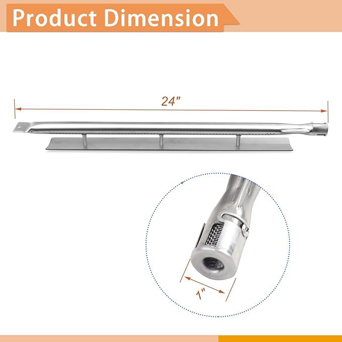 2026 nuevos productos transfronterizos comercio electrónico de acero inoxidable piezas de reemplazo de tubo de combustión tubo recto horno de rejilla accesorios horno quemador image 2