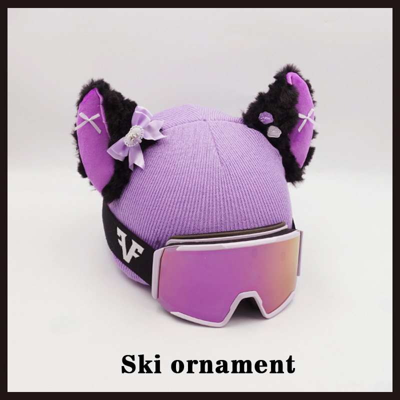 Helmet Cover Gliding Stereo Big Ear Ski Hat Snowboard Decoration