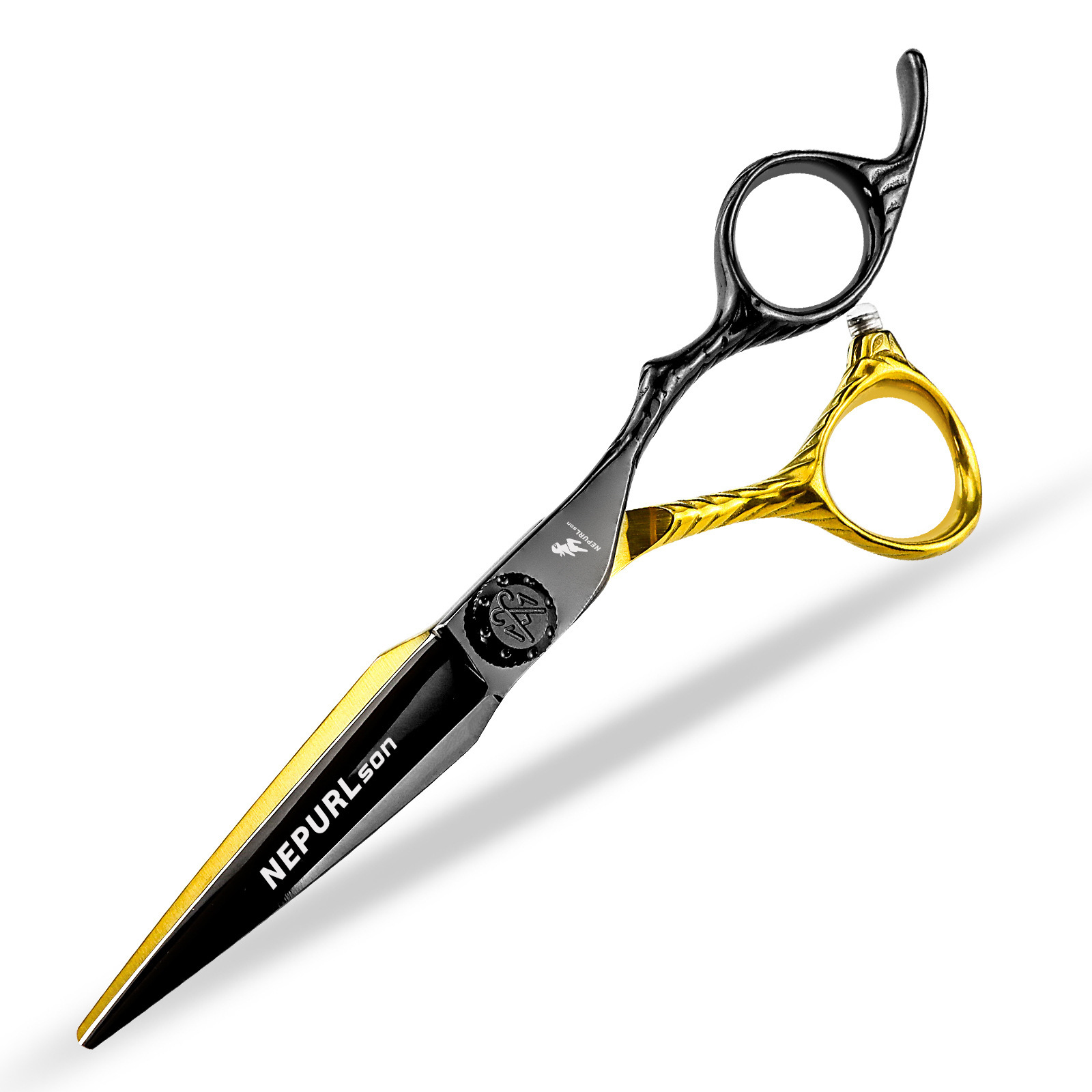 6.0inch 블랙 골드 플랫 컷