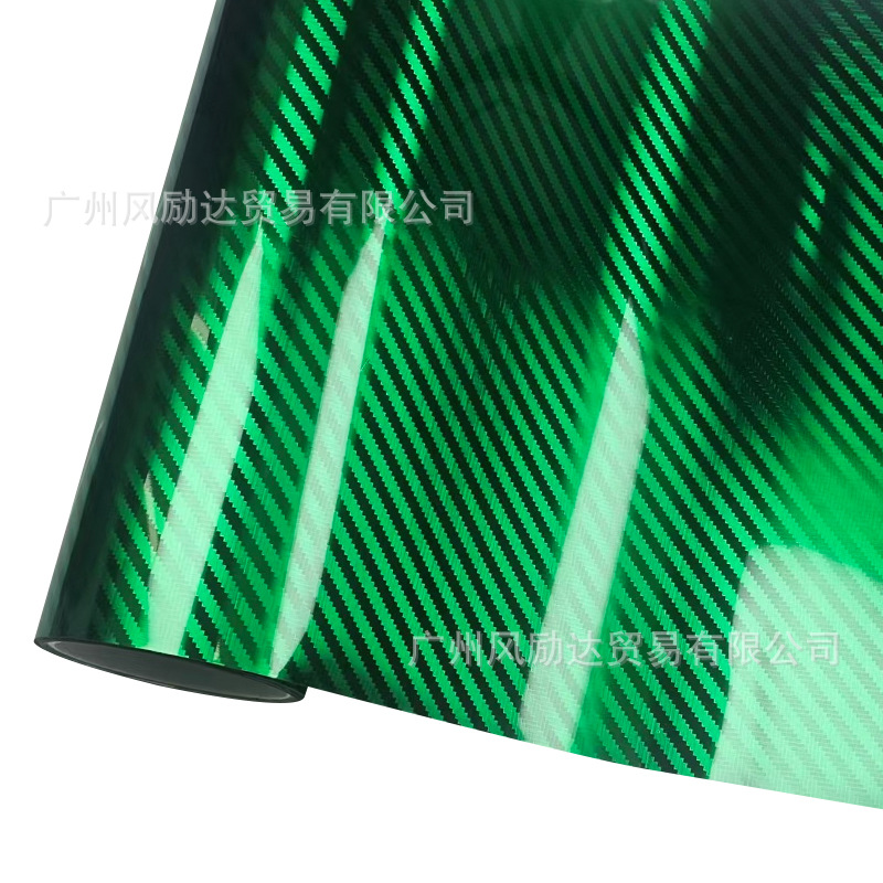 Cross-Border New Product Pet Forged Pagani Pattern Carbon Fiber 6D Electroplated Metal Red Gold and Silver Sticker Rearview Mirror Film