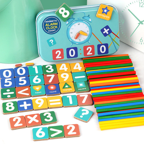 Number Rods Set Counting Rods Baby Learning Addition Subtraction Multiplication Division Children's Early Education Toys