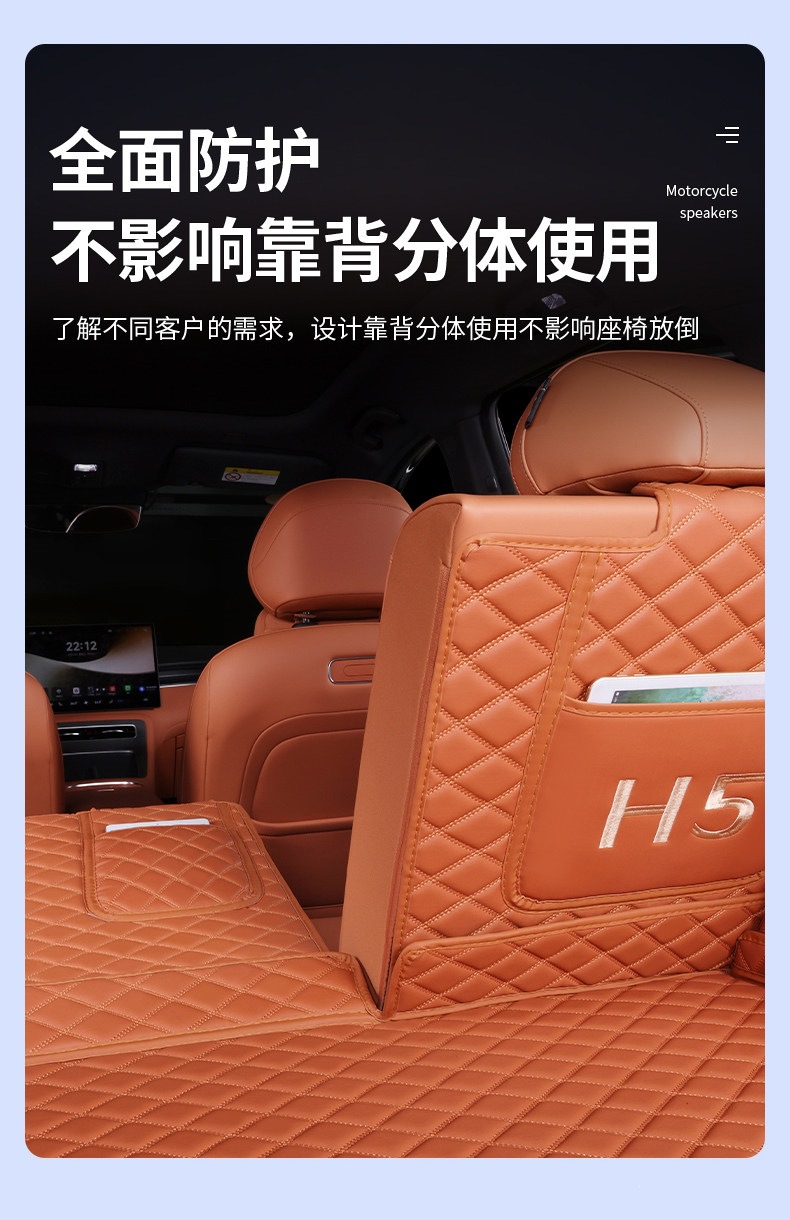 Suitable for 25-26 models of Shangjie H5, full-coverage trunk mat, thickened, waterproof, and wear-resistant