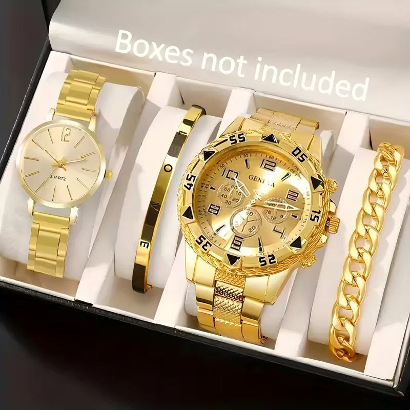 Double gold 4-piece set [excluding gift box] / Factory ready stock [advantage supply]