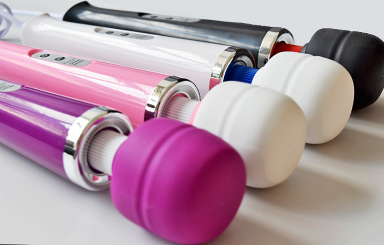 Rechargeable 10-Frequency Wand Massager, Silicone Body, 320mm, Plug-In Charging — detail image 13