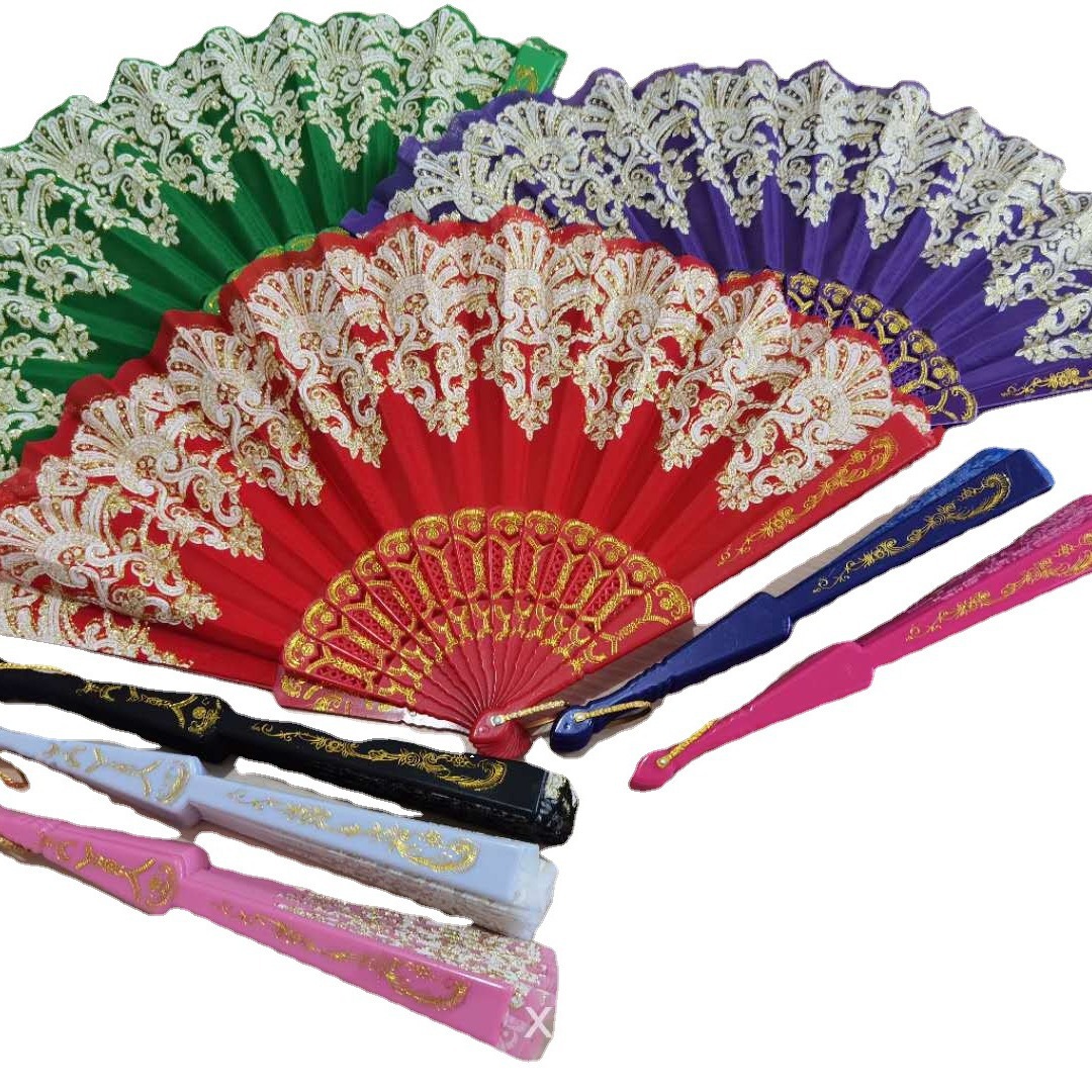 PS塑料扇子广GAO中国风来样设计婚庆旅游纪念舞蹈扇子 折扇
