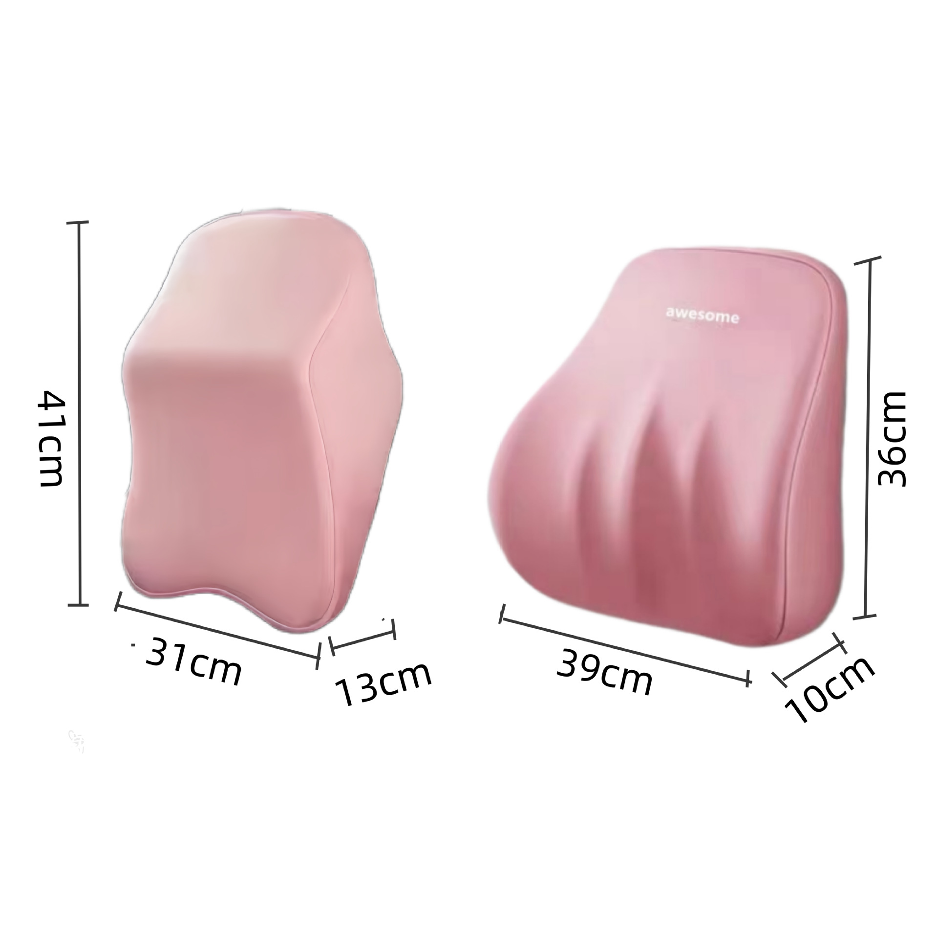 Car headrest neck pillow lumbar support car cushion waist protection car cushion seat car backrest pillow lumbar support driving