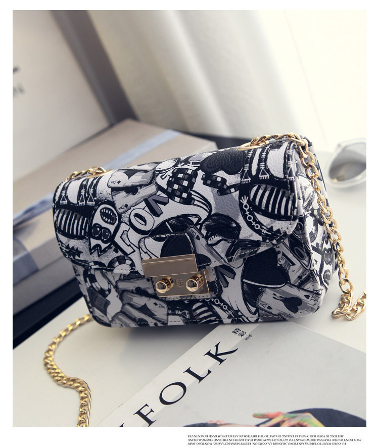 Chic Red Graffiti Bag