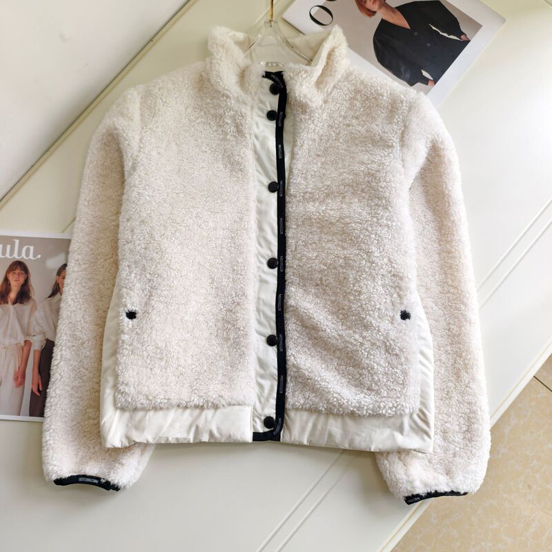 MC Cross-Border 2026 Fall/Winter New Teddy Fleece American Style Patchwork Fashionable Warm Versatile Jacket