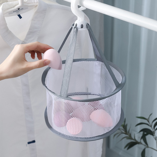 New 20CM dust-proof and mold-proof air cushion drying basket makeup brush cleaning sponge drying tool beauty egg net bag