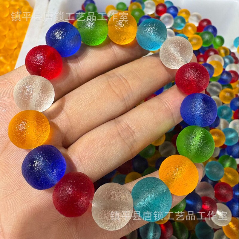 Manufacturer Wholesale Live Broadcast New Colorful Multi-Treasure Glass Bracelet Frosted Czech Meteorite Colorful Glass Jewelry Hand Manufacturer Wholesale Live Broadcast New Colorful Multi-Treasure Glass Bracelet Frosted Czech Meteorite Colorful Glass Jewelry Hand