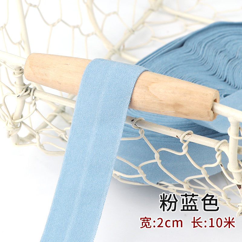 Tira de borde elástico de algodón accesorios de tela tira de borde de ropa de bebé cinta ropa interior banda elástica correa de tela plegable