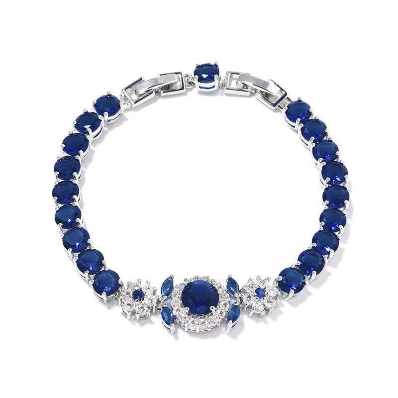 Bracelet élégant en diamant violet pour homme bijoux de luxe_voghion.com