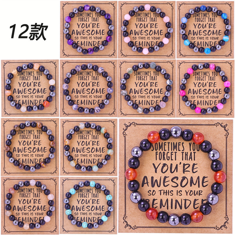 European and American Cross-Border Natural Stone Bracelets, Birthday Gifts for Mothers, Daughters, and Friends, Versatile and Elegant Jewelry