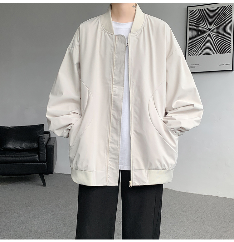 Men's Pilot Baseball Jacket American Style Spring Autumn Green_voghion.com
