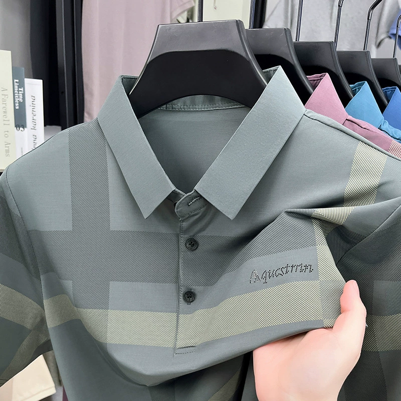 Летние короткие рукава с ледяным шелком