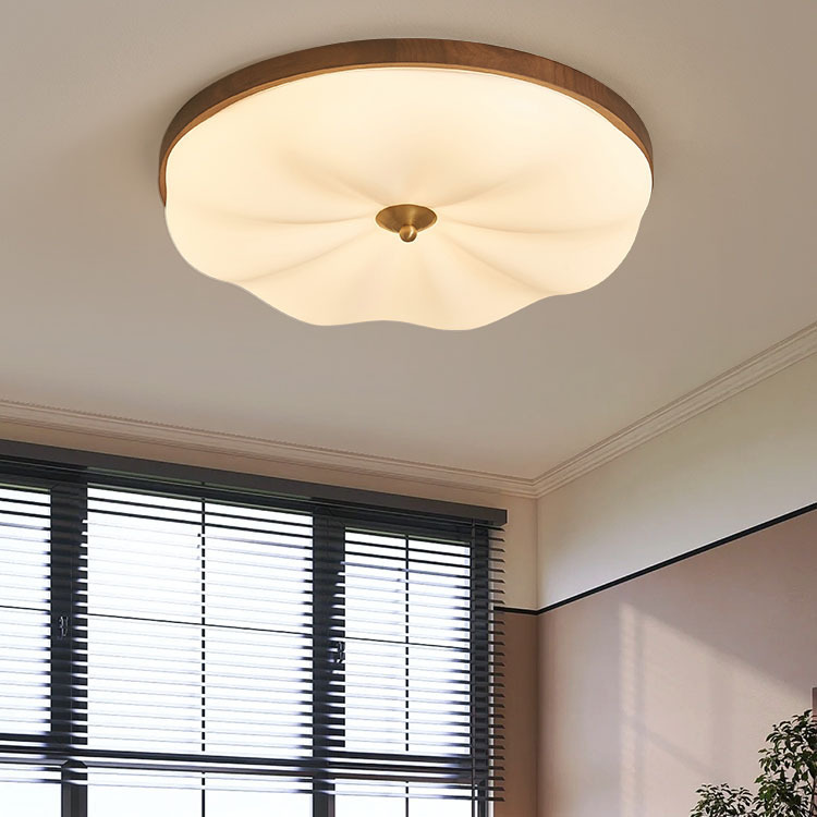 lámpara de techo lámpara de dormitorio estilo antiguo retro americano nuevo estilo chino creativo personalidad de nuez estilo francés lámparas de estudio