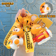 正版加菲猫小飞机钥匙扣情侣配饰挂件个性汽车挂饰钥匙链摆件批发