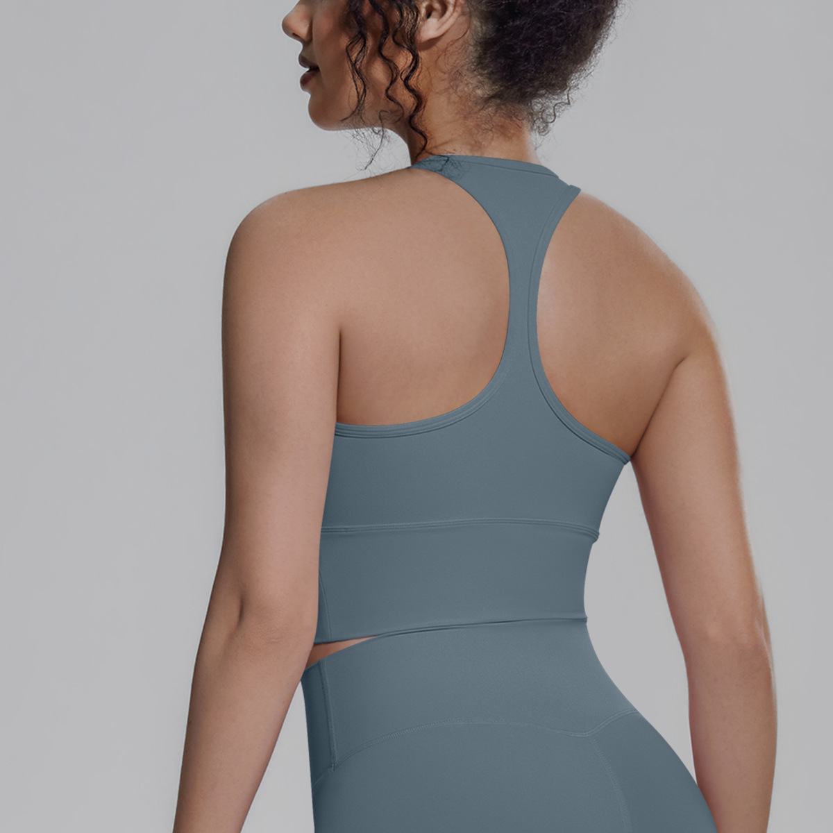 Nuevo transfronterizo sólido I-shaped hermosa espalda apretada ropa interior deportiva transpirable correr fitness yoga chaleco chaleco mujer image 20