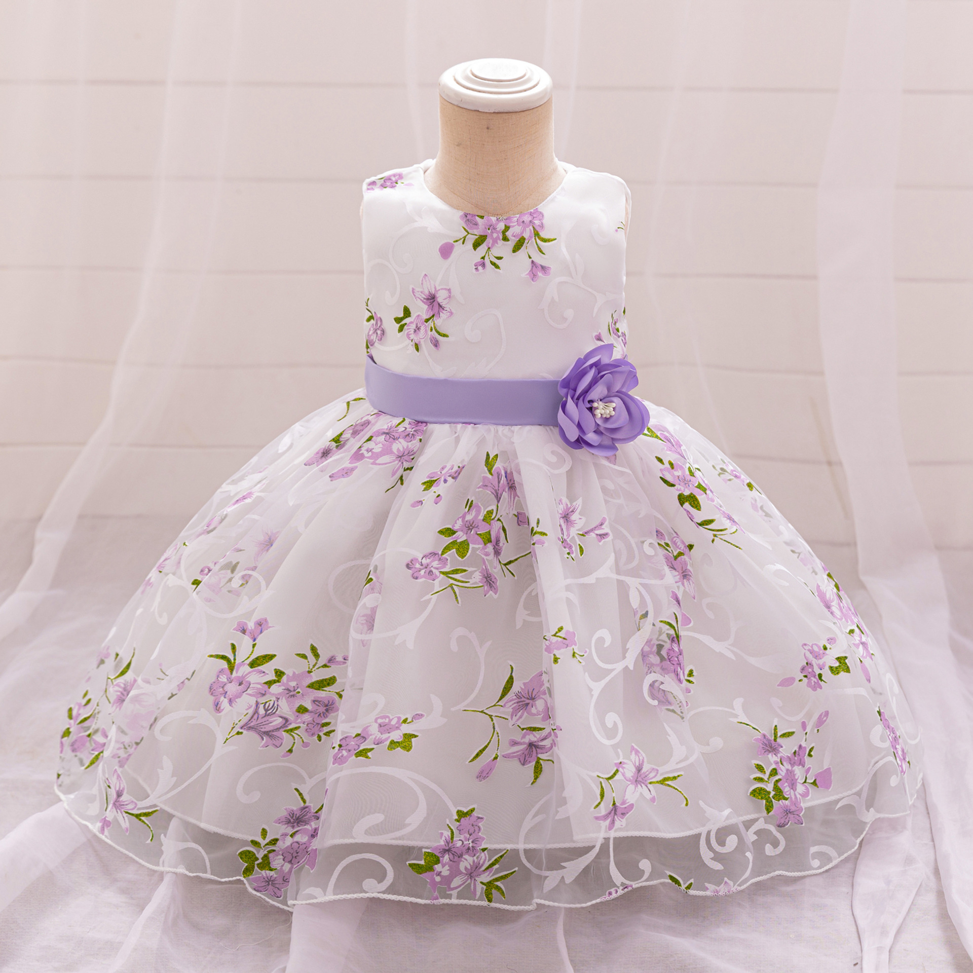 Children's small princess costume for early age, wedding dress, Aliexpress, special occasion clothing 3