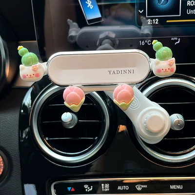 Car phone holder – Bracket - cactus-cat-white-glossy-bracket-extended-support-bar