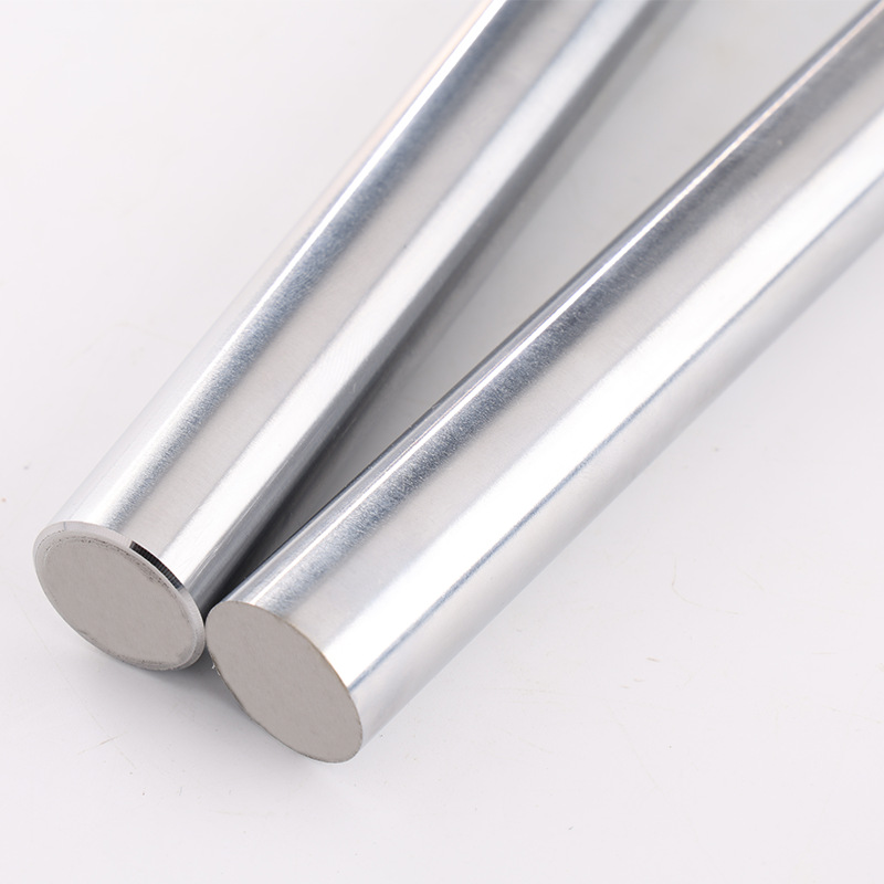 Fábrica directa eje óptico lineal barra de cromado acero rodamiento accesorios duros eje de acero eje de acero cromado eje de pistón varilla de alta dureza suave