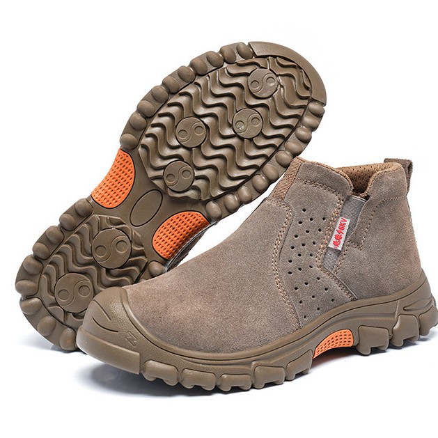 劳保鞋男中帮钢包头防砸防刺穿安全鞋安全焊工防烫中帮防护鞋