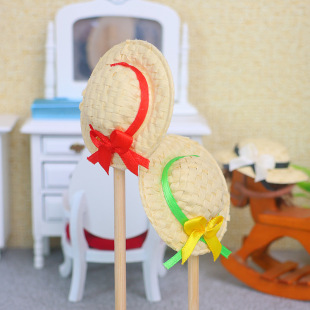 Mini Mini Miniature Doll Hat Dollhousa Decorative Props Ob11 Doll Small Hat Sun Hat