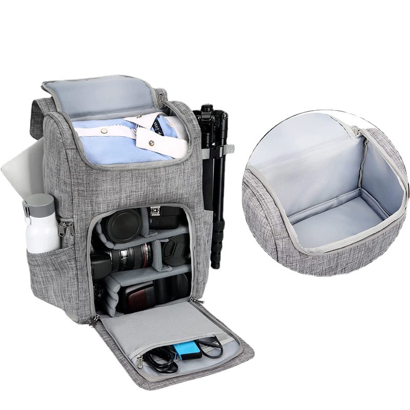 Multifunctional Camera Storage Bag, Professional Digital Slr Photography Backpack, Large Capacity, Lightweight Waterproof Computer Bag
