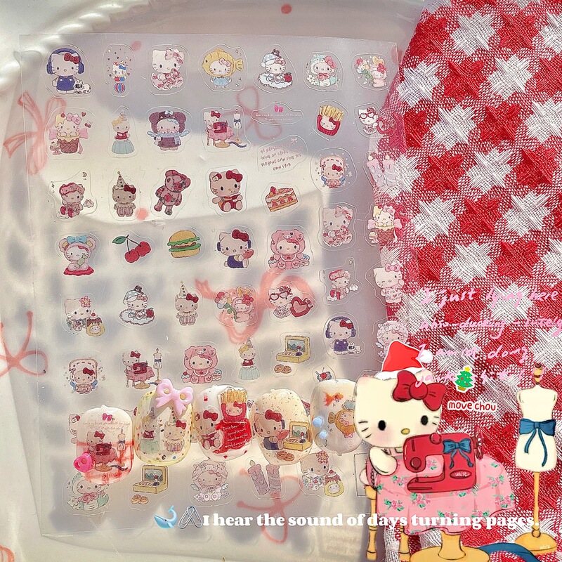 Korean Style Ins Short Nail Art Stickers Ever-Changing Kitty Spring New Korean Style Graffiti Handbag Crayon Hand-Painted Stickers Korean Style Ins Short Nail Art Stickers Ever-Changing Kitty Spring New Korean Style Graffiti Handbag Crayon Hand-Painted Stickers