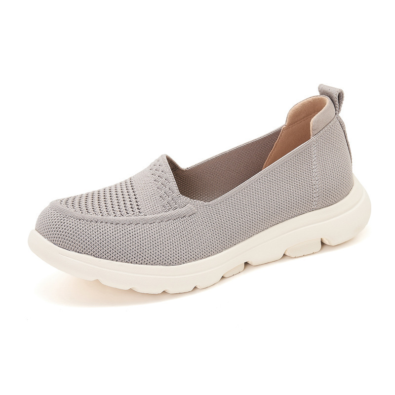 K6016 - 2 nuevo 2025, zapatos de cuero auténtico, almohadilla ligera antideslizante, cabeza redonda, tejido transpirable, zapatos de madre para mujeres