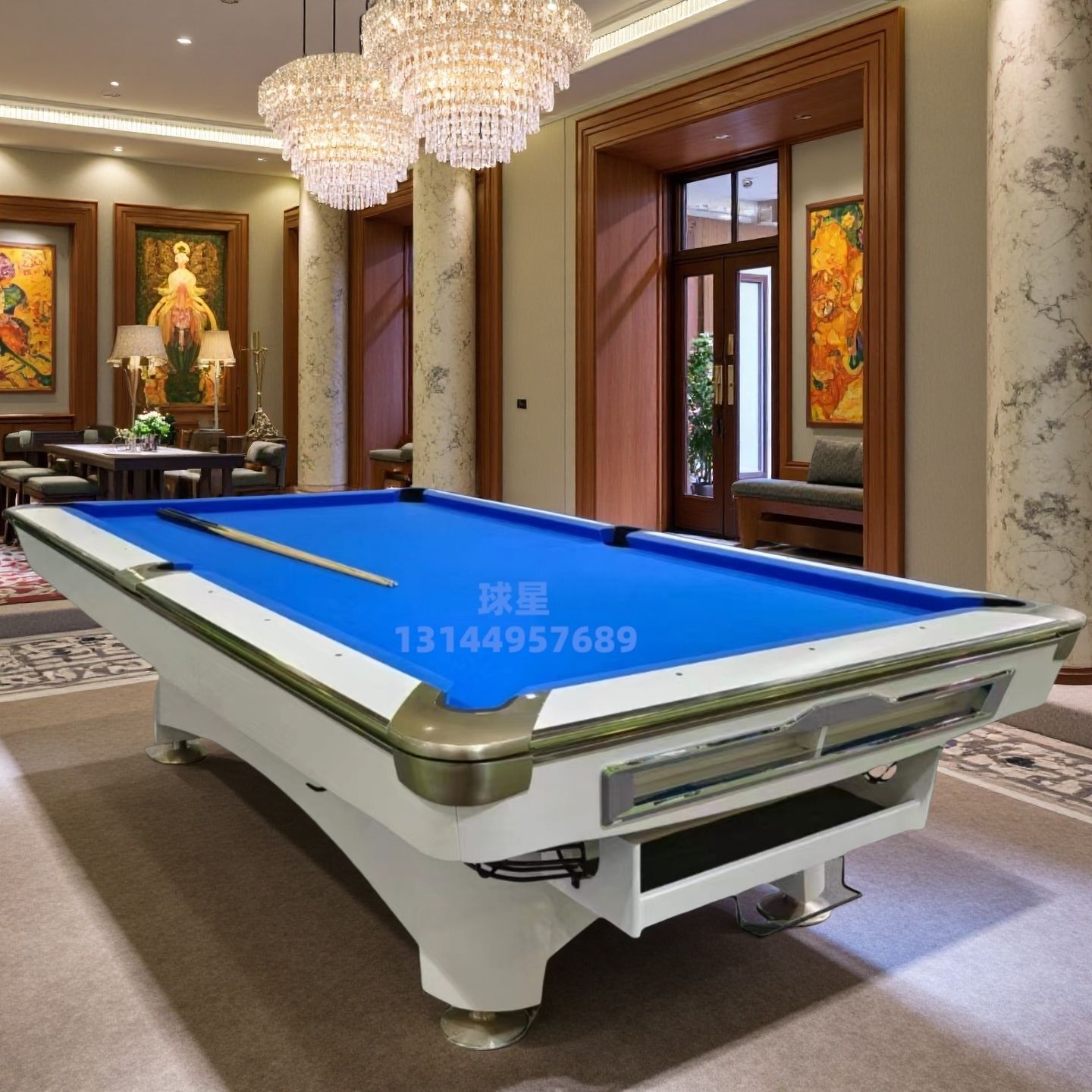 Billiard Table for Home Indoor Standard Adult American Multi-Functional Billiard Table Table Tennis Table Two-In-One 0.05kg Table