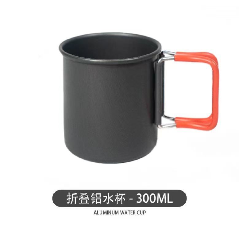 Outdoor camping portable folding coffee cup, aluminum water cup, camping picnic cup, high-looking mug, Sherpa cup