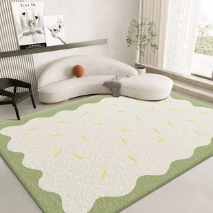 ins Fresh Imitation Cashmere Carpet Thickened Four Seasons Universal Bedroom Girl Long Floor Mat Living Room Full of Bay Window Mat