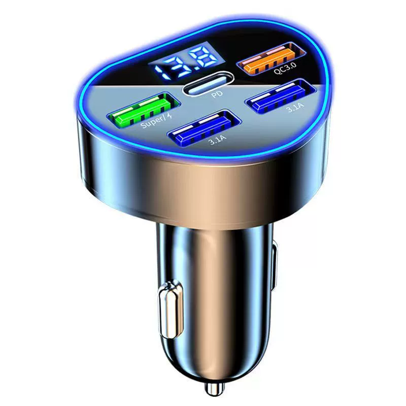 Зарядное сердце формы, универсальный зажигалка для автомобиля, с LED-дисплеем