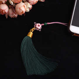 手工原创首饰天然石榴石玛瑙珠高档车钥匙扣女手机链包包挂件压襟