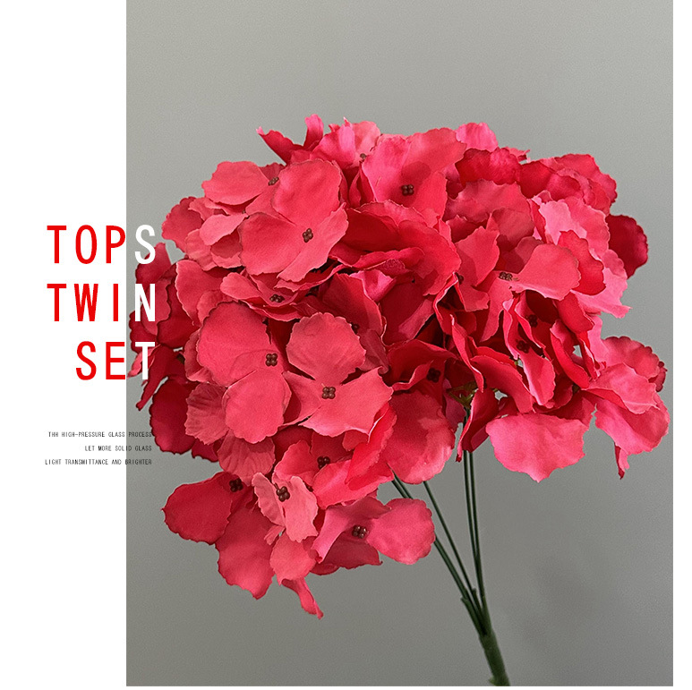 仿真花5头马洛卡绣球