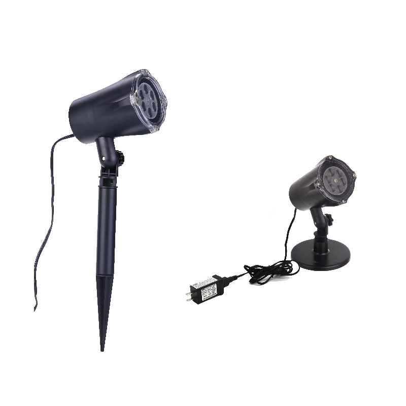 戶外防水萬圣節(jié)草坪燈 3D旋轉(zhuǎn)動畫萬圣幽靈小鬼投影景觀燈庭院燈