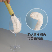 小国塑料厂家批发可弯曲杯刷2452EVA泡清洁刷瓶刷
