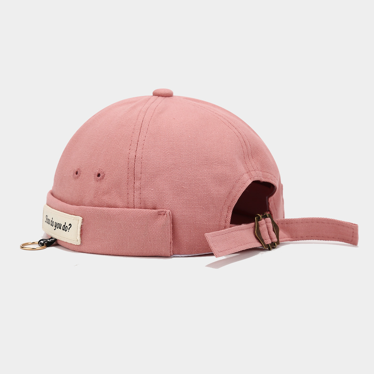 Sombrero de mujer de Moda de Primavera nuevo sombrero de melón retro sin ala estilo coreano versátil sombrero de piso de los hombres de la calle hip hop yuppie sombrero