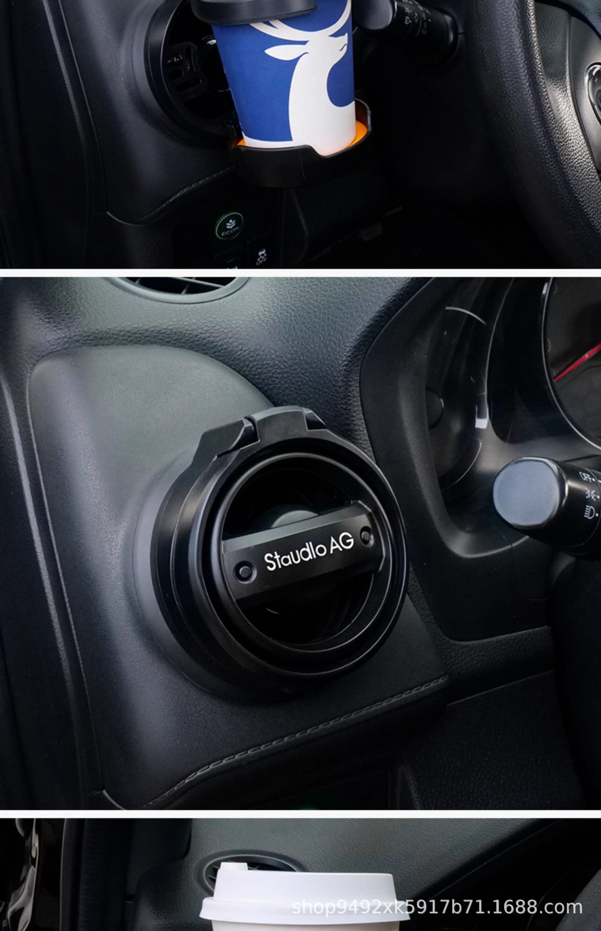 Cross-Border Wholesale Suitable for Honda Xrv Car Air Vent Cup Holder Modification, Multifunctional, Foldable, and Concealable Model