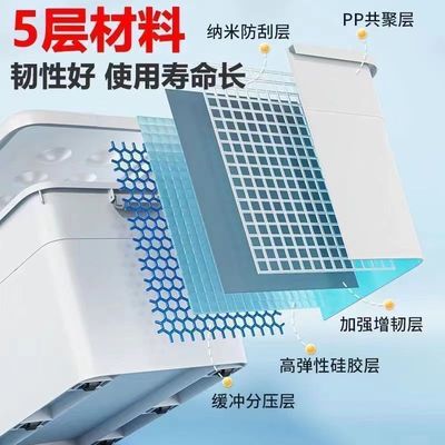 收纳箱大容量超大衣服收纳家用衣物整理箱子塑料搬家加厚储物滑轮