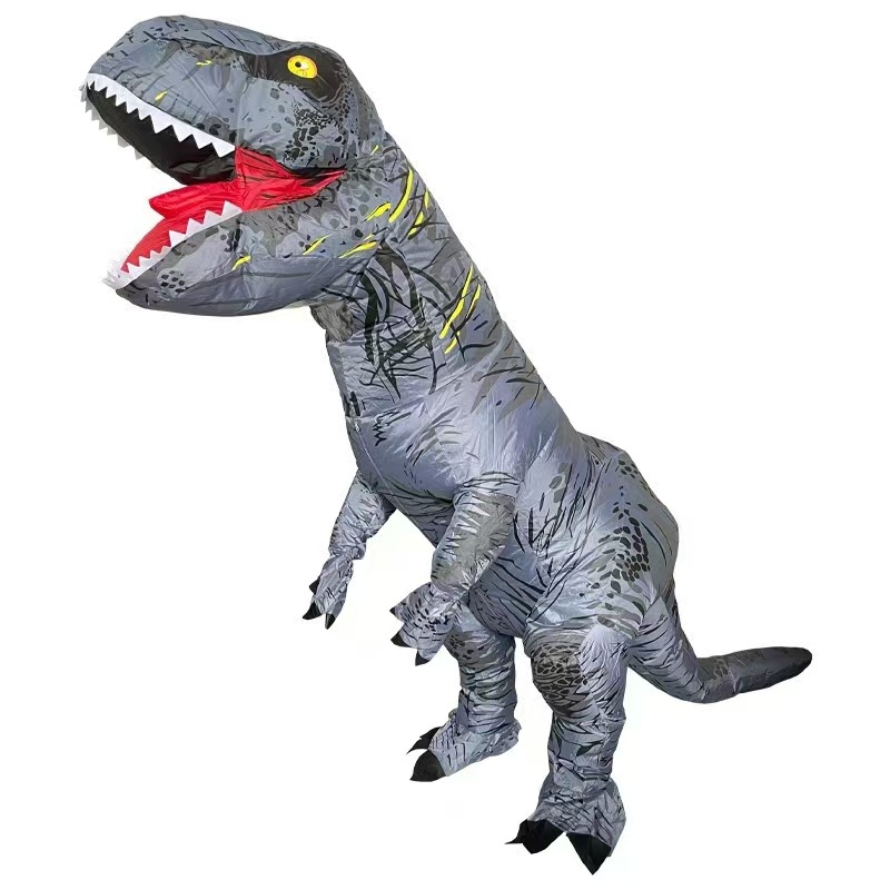 Disfraz Inflable de Tiranosaurio Rex, Accesorios para Fiestas de Disfraces de Halloween, Disfraz de Dinosaurio para Adultos y Niños