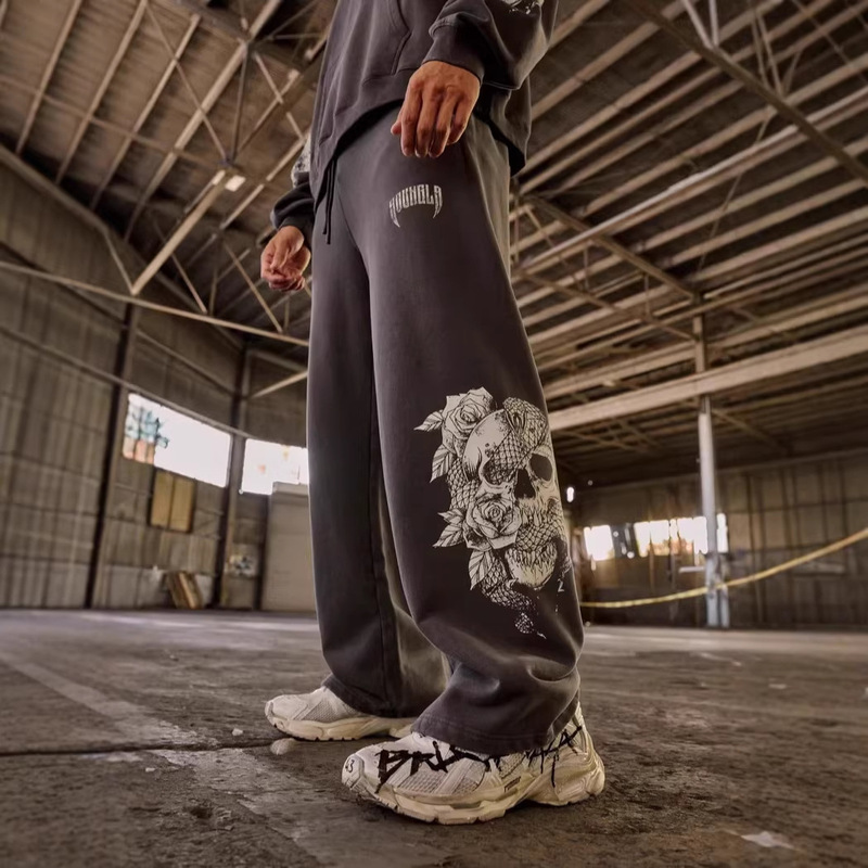 Youngla American-Style Trendy High-Street Sweatpants Joggers Gym Sports Fitness Casual Straight Loose Long Pants Youngla American-Style Trendy High-Street Sweatpants Joggers Gym Sports Fitness Casual Straight Loose Long Pants