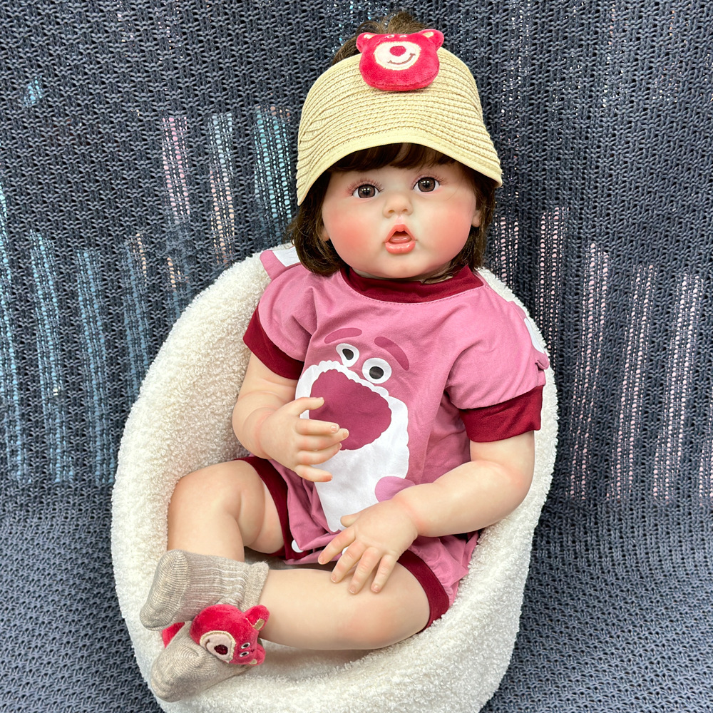 Niñas pesadas al por mayor todo el pegamento para el cabello, muñecas para bebés, muñecas de 60cm nuevas muñecas transfronterizas Henghua